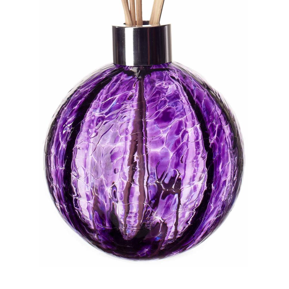 Amelia Art Glass Violet Iris Sphere Optic Reed Diffuser Extra Image 1